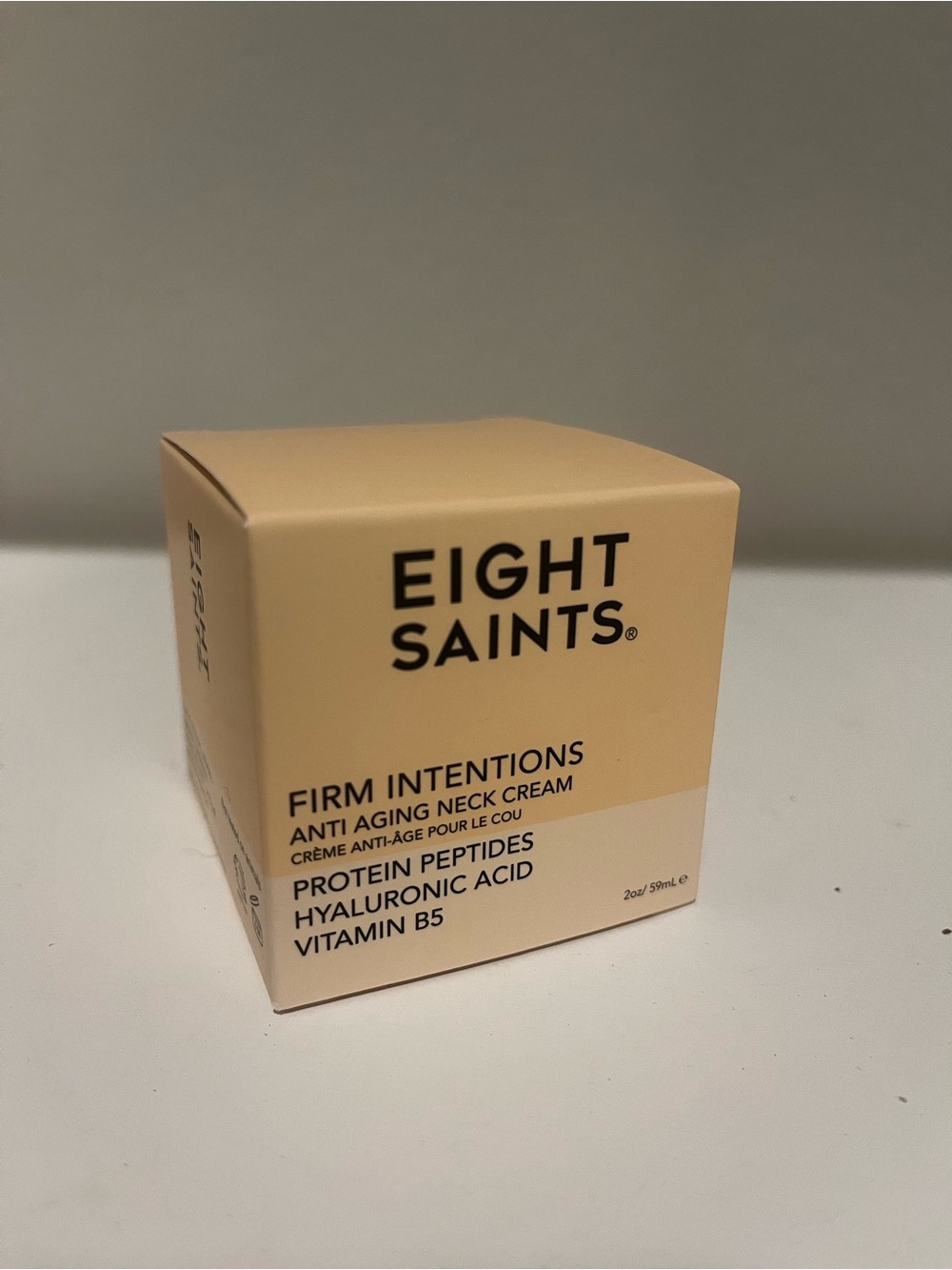 NIB Eight Saints Firm Intentions Anti Aging Neck Cream Protein Hyaluronic Acid - Picture 3 of 4